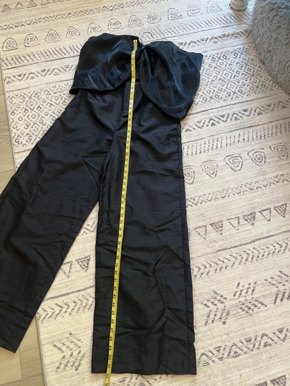 Hutch Black Strapless Draped Satin Dress - Picture 3 of 12